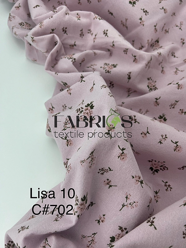 LISA-10 702 Тепла бавовна принт квіти троянди на рожевому 100% бавовна 150 см 150 грам/м.кв.