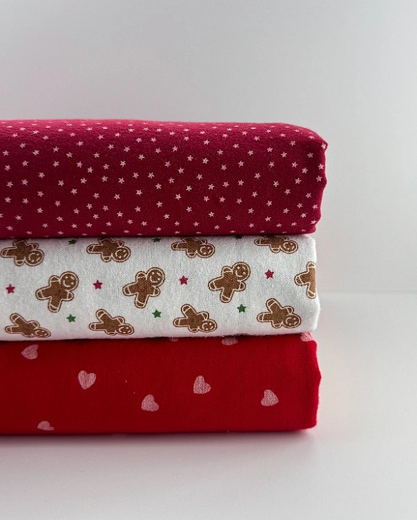 SOFIA 24011 C 888 фланель принт геометричний зірочки дрібні білі на бордовому 100% бавовна 150 см 15