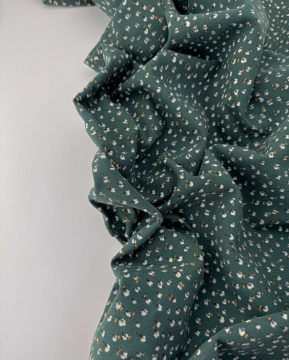 LISA-29 702 Тепла бавовна принт рослинний деревця на зеленому 100% бавовна 150 см 150 грам/м.кв.