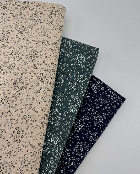 LISA-7 702 Тепла бавовна принт квіти ромашкове поле на зеленому 100% бавовна 150 см 150 грам/м.кв.