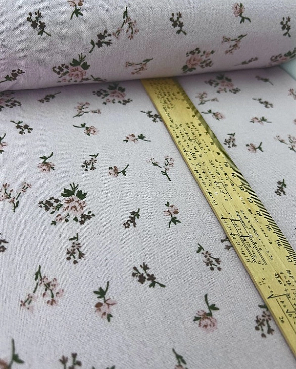 LISA-10 702 Тепла бавовна принт квіти троянди на рожевому 100% бавовна 150 см 150 грам/м.кв.