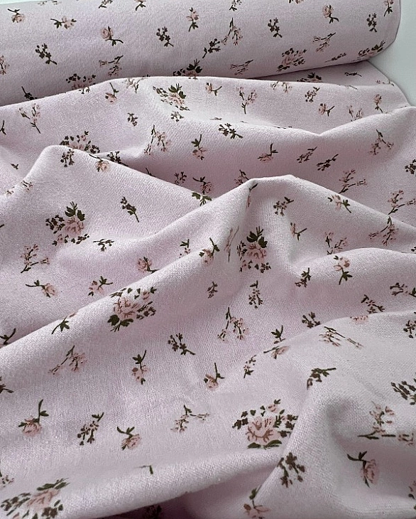 LISA-10 702 Тепла бавовна принт квіти троянди на рожевому 100% бавовна 150 см 150 грам/м.кв.
