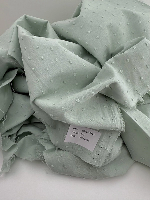 CIRCLE-103-C11 батист мушка однотон на попилясто-м'ятному 100% бавовна 145 см 90-100 грам/м.кв.