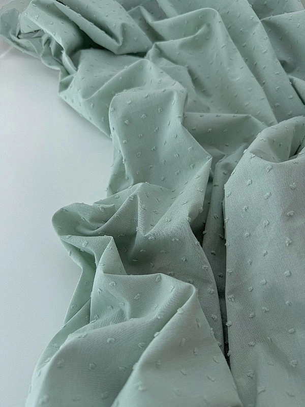 CIRCLE-103-C11 батист мушка однотон на попилясто-м'ятному 100% бавовна 145 см 90-100 грам/м.кв.