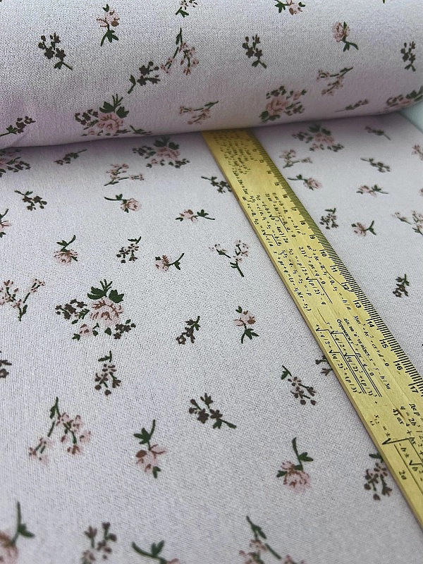 LISA-10 702 Тепла бавовна принт квіти троянди на рожевому 100% бавовна 150 см 150 грам/м.кв.