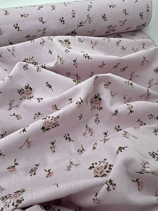 LISA-10 702 Тепла бавовна принт квіти троянди на рожевому 100% бавовна 150 см 150 грам/м.кв.