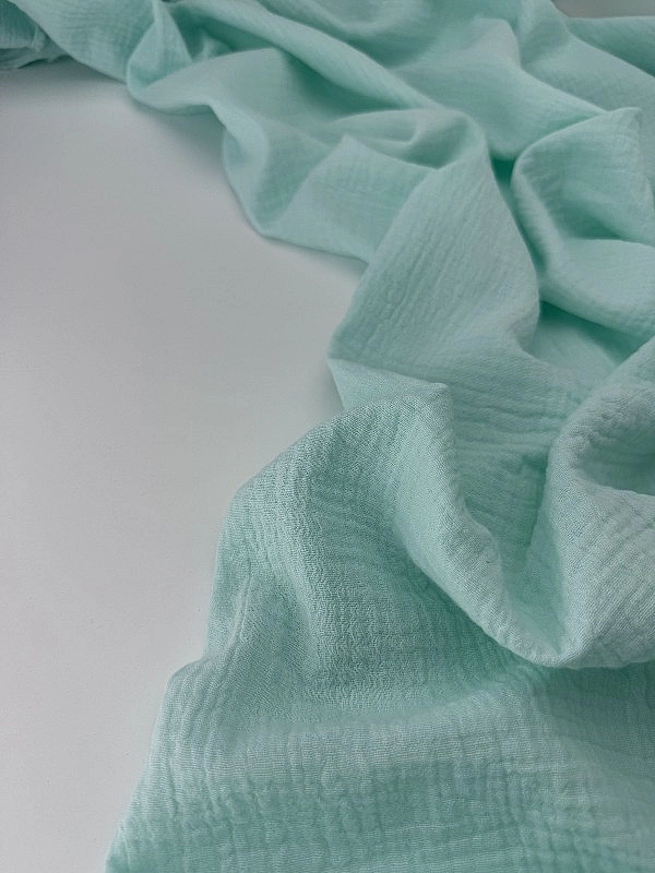 MC/11 | SONG-C11 Муслін жатка 2-х шаровий однотон м'ятний 100% бавовна 135-140 см 125-135 грам/м.кв.