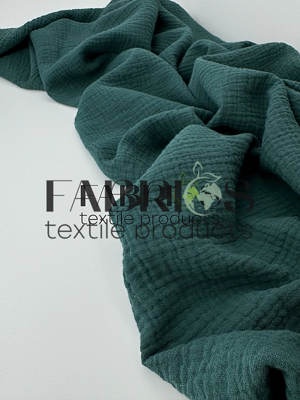 MC/53 Муслін Жатка однотон  однотон зелена сосна 100% бавовна  135-140 см 125-135 грам/м.кв.